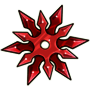 Poinsettia Throwing Star