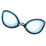 Round Blue Glasses
