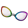 Round Rainbow Glasses