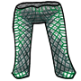 Green Scale Knit Leggings