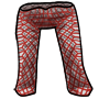 Red Scale Knit Leggings
