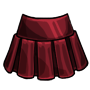 Burgundy Pleated Skirt