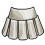 Ivory Pleated Skirt
