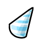 Snow Right-Tilted Party Hat