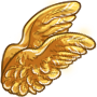 Carved Gold Wings