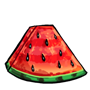 Slice of Striped Watermelon