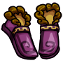 Purple Swirl Toe Slippers
