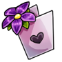 Purple Flower Valentine