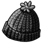 Black Knitted Winter Hat