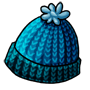 Blue Knitted Winter Hat