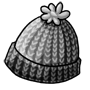 Gray Knitted Winter Hat