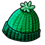 Green Knitted Winter Hat