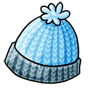 Light Blue Knitted Winter Hat