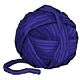 Indigo Ball of Yarn