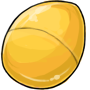 Yellow Plastic Easter Egg