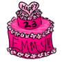 Emmy 23rd Birthday Cake