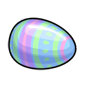 Pastel Striped Easter Egg 08