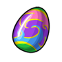 Brightly Colored Easter Egg 08