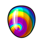 Swirly Rainbow Easter Egg 08