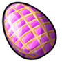Pink Plaid Easter Egg