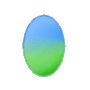 Blue and Green Easter Egg