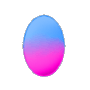 Blue and Pink Easter Egg