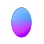 Blue and Purple Easter Egg