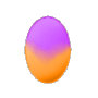 Orange and Purple Easter Egg