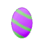 Purple and Green Easter Egg