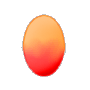 Red and Orange Easter Egg