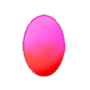 Red and Pink Easter Egg
