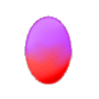 Red and Purple Easter Egg