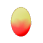 Red and Yellow Easter Egg