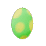 Yellow and Green Easter Egg