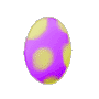 Yellow and Purple Easter Egg