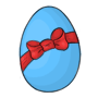 Blue Easter Egg 07