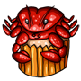 Cancer Crab Cupcake