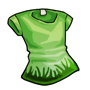Grass-Green Babydoll Shirt