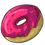 Bubblegum Frosted Doughnut with Sprinkles