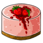 Round Strawberry Cheesecake