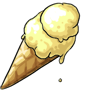 Banana Ice Cream Cone