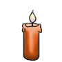 Small Orange Candle