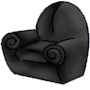 Black Swirl Chair