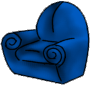 Blue Swirl Chair