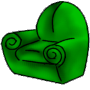 Green Swirl Chair
