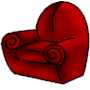 Red Swirl Chair