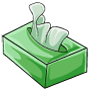 Green Tissue Box