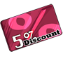 5 % Discount Card
