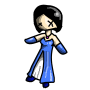 Danae in a Blue Formal Dress Squishy