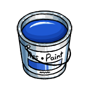 Bucket of Blue Paint